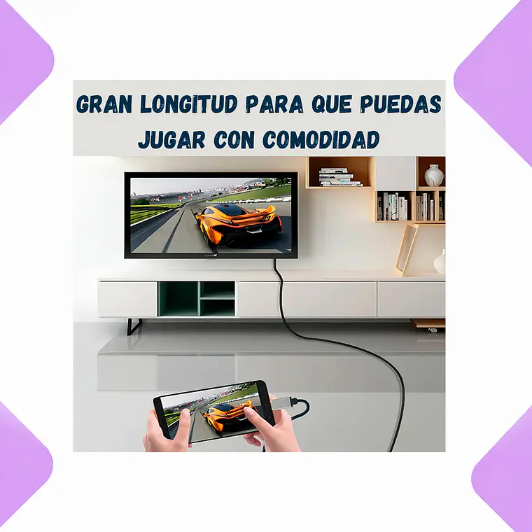Cable Adaptador Tipo C USB-C a HDMI 4K 60Hz 1.8m 2