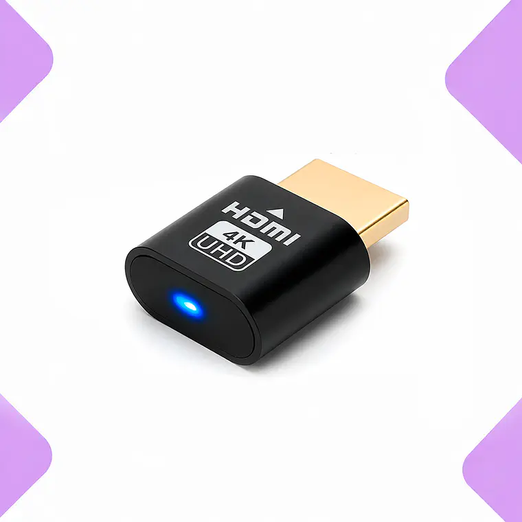 Adaptador HDMI Dummy 4K Emulador de Monitor Virtual  1
