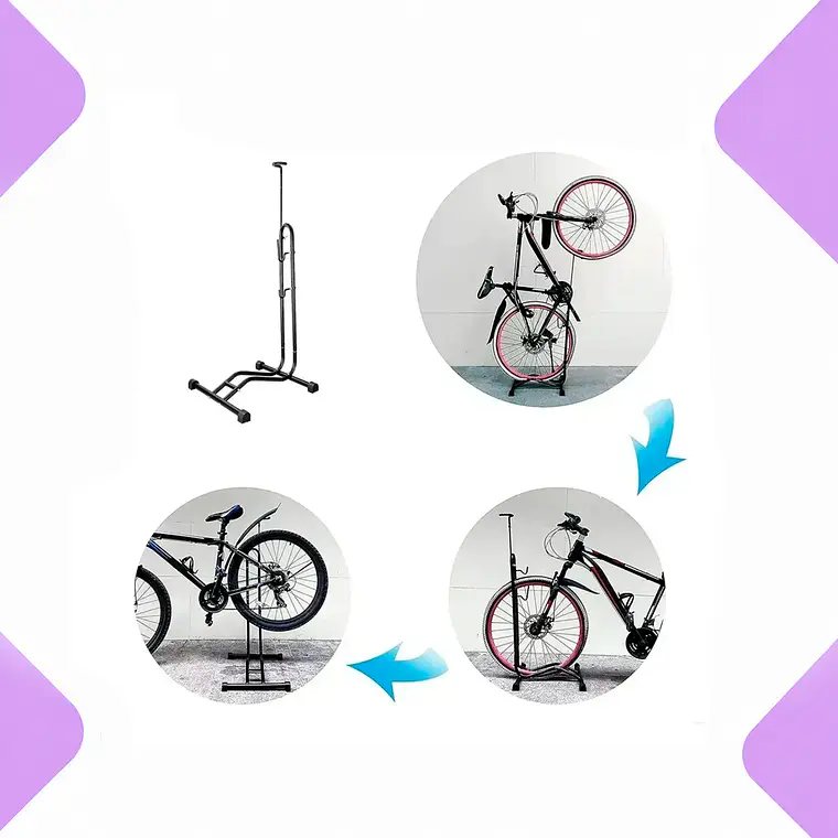 Soporte Bicicleta 3 en 1 Vertical y Horizontal 2