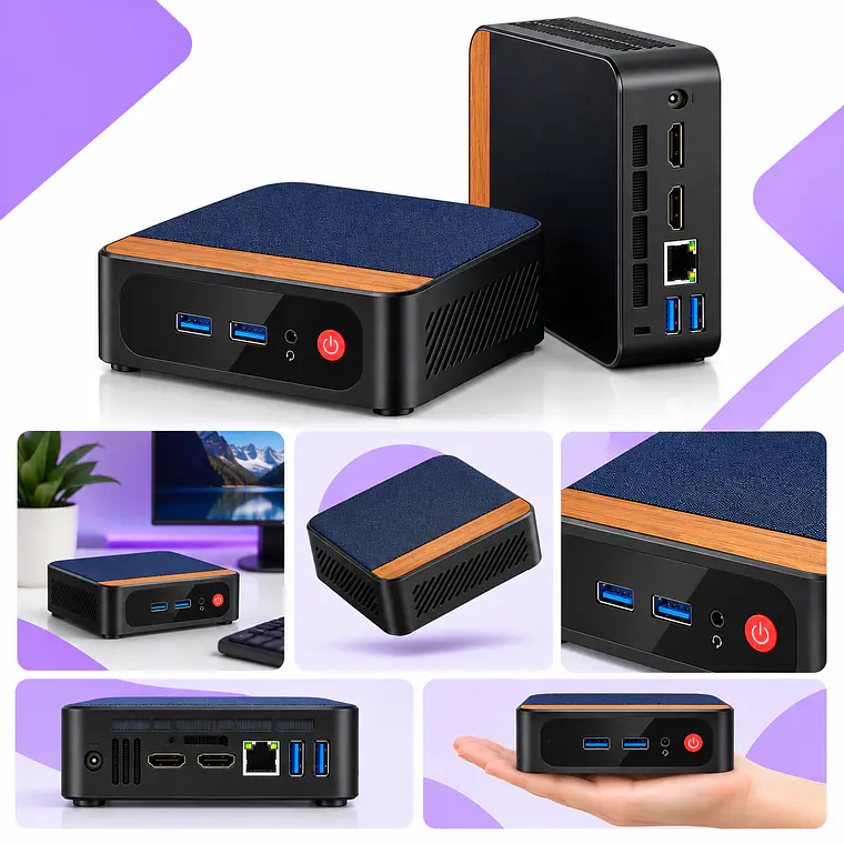 Mini PC Intel N150 16GB RAM 512 SSD WiFi Dual HDMI 4K 3