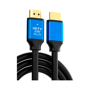 Cable HDMI 2.0 4K 60 Hz con Conectores Dorados