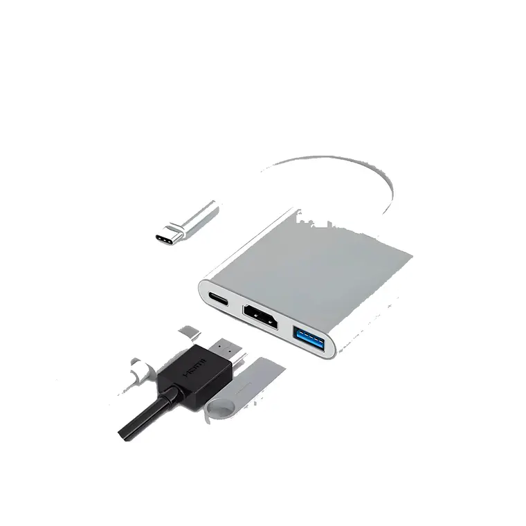 Adaptador Hub 3 En 1 Usb A Usb-c Type C Hdmi Usb 3.0 4k 2