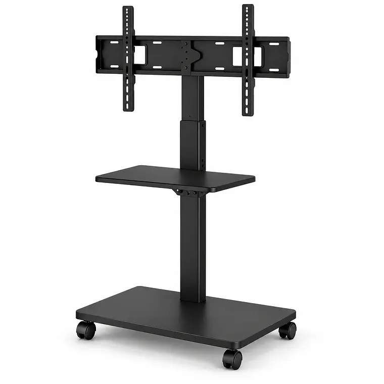 Soporte TV Móvil con Repisa 32 a 70 Pulgadas Negro 1