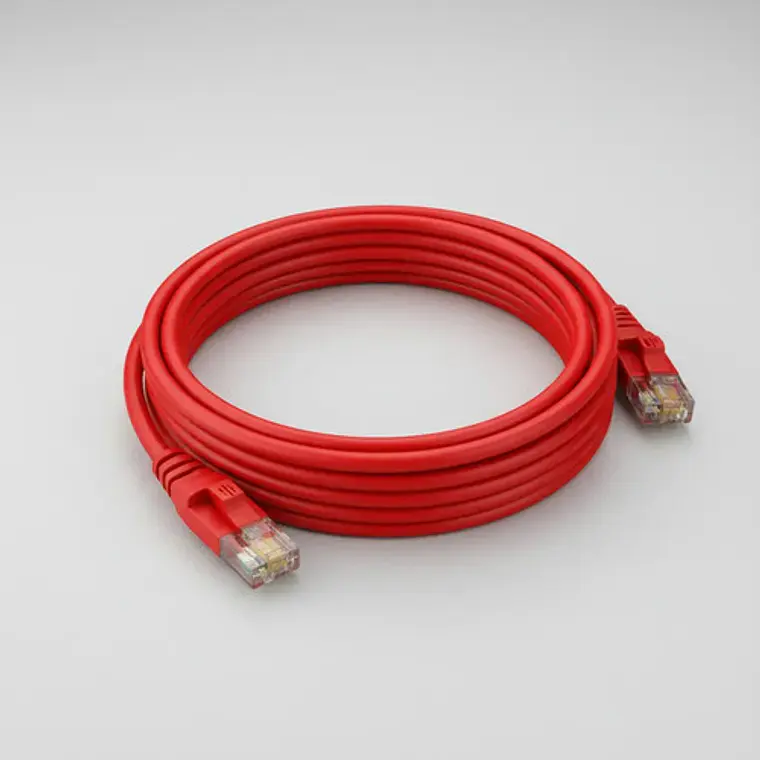 Cable de Red Ethernet Cat6 Cubinexus 20 Metros RJ45 UTP Gigabit 1000 Mbps Rojo 4