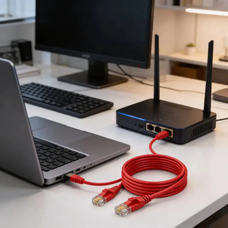 Cable de Red Ethernet Cat6 Cubinexus 20 Metros RJ45 UTP Gigabit 1000 Mbps Rojo 5