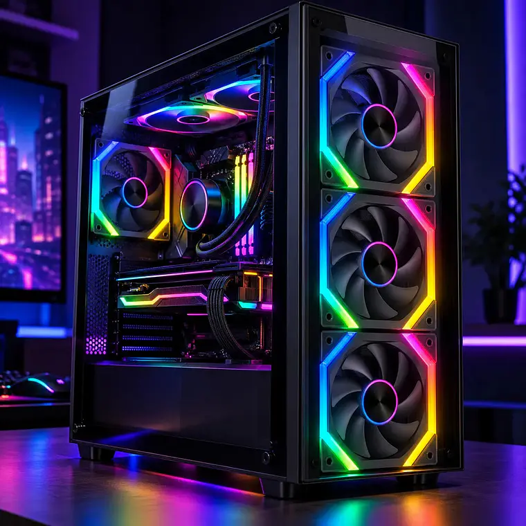 Ventilador Cooler PC Gamer 120mm ARGB PWM Negro Cubinexus 2