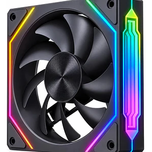 Ventilador Cooler PC Gamer 120mm ARGB Barra Lateral Negro