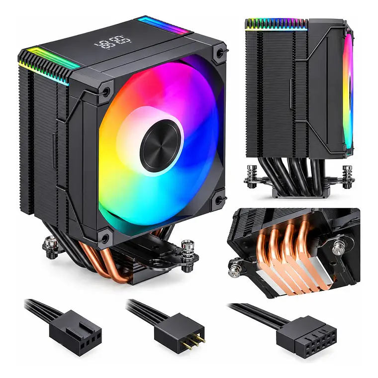 Disipador CPU Cubinexus MT4-V4D ARGB Digital Negro 3