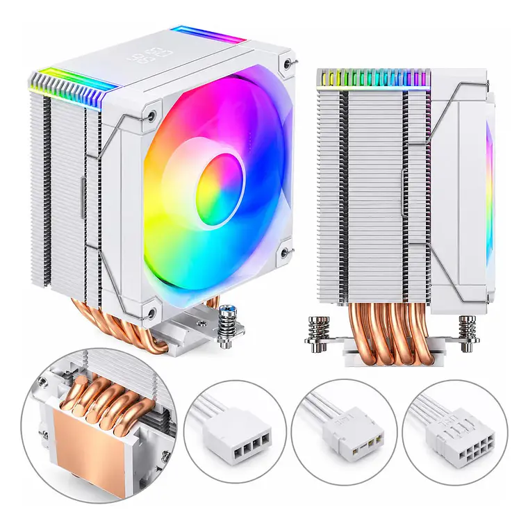 Disipador CPU Cubinexus MT4-V4D ARGB Digital Blanco 3