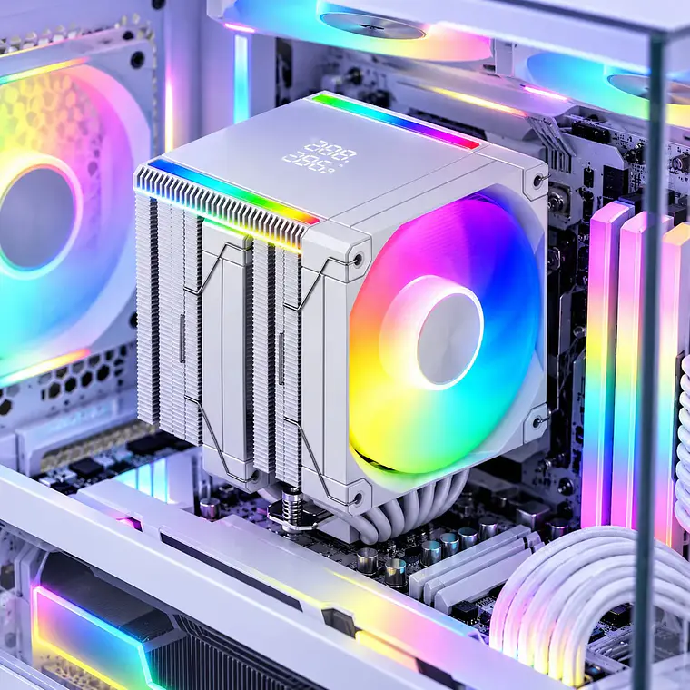 Disipador CPU Cubinexus MT660 Doble Torre ARGB Blanco 2