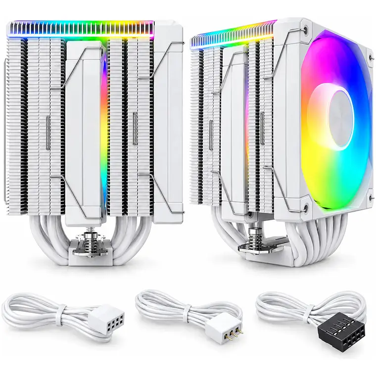 Disipador CPU Cubinexus MT660 Doble Torre ARGB Blanco 3