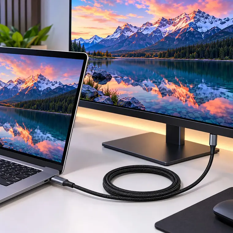 Cable Cubinexus USB-C a USB-C 1m 80Gbps 240W 16K 2