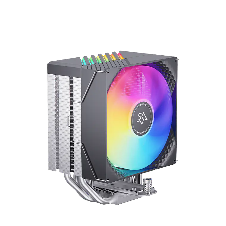 Disipador CPU por Aire ARGB 4 Heatpipes 200W Intel AMD Negro 3