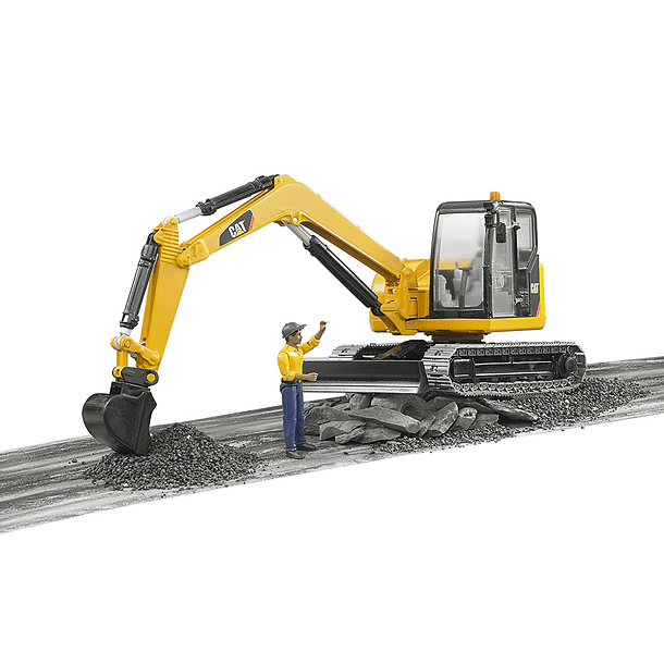Mini Escavadora com Figura CAT 5