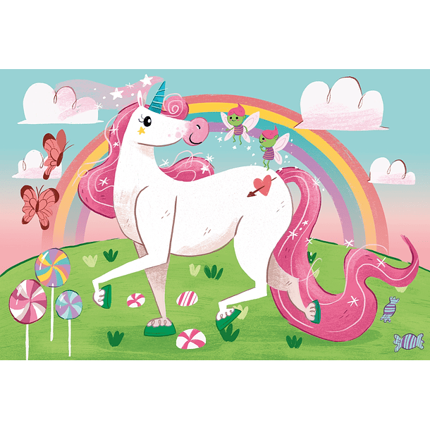 Puzzle 104 pçs - Unicórnio 2