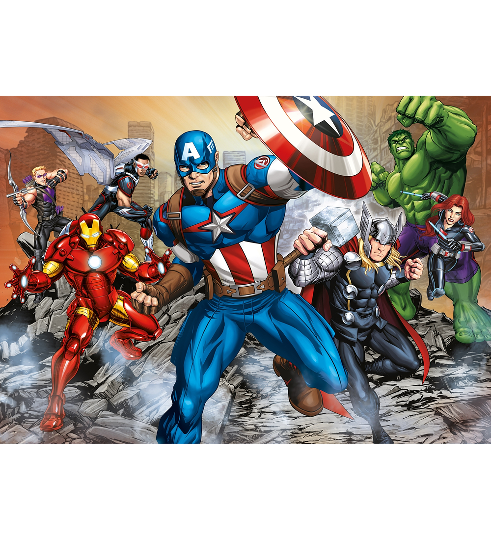 Puzzle 20 + 60 + 100 + 180 pçs - Avengers