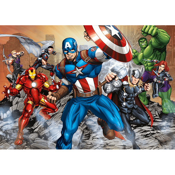 Puzzle 20 + 60 + 100 + 180 pçs - Avengers 3