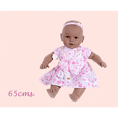 Boneca Risitas 65 cm - Negra