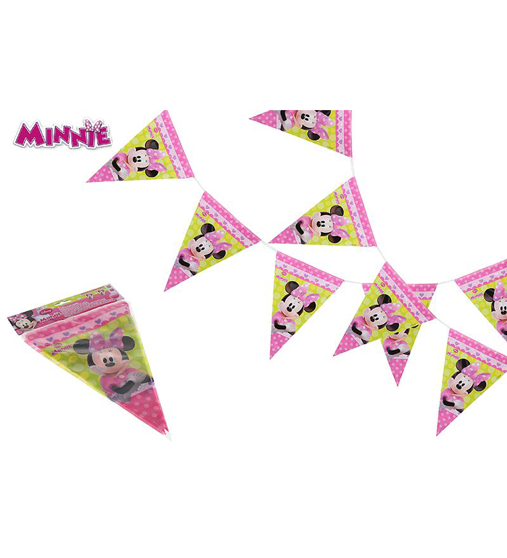 Conjunto 9 Bandeirolas - Minnie