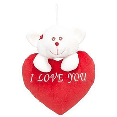 Coração I Love You com Urso 21cm