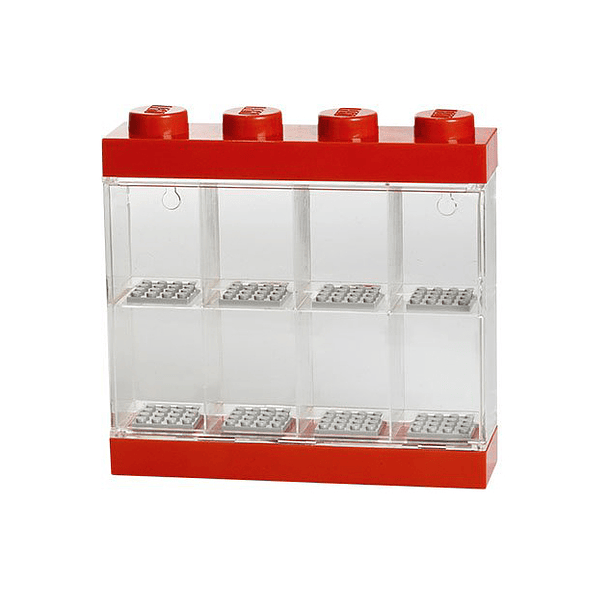 Vitrina 8 Minifiguras - Vermelho 