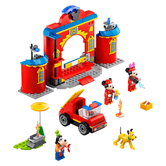 Camião e Quartel de Bombeiros do Mickey e Amigos