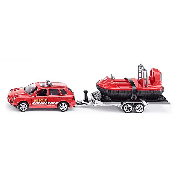 Siku - Carro de Patrulha com Reboque e Hovercraft 1