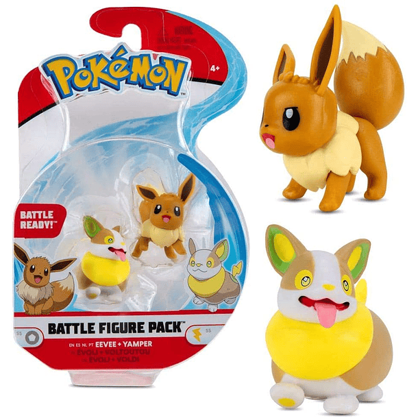 Figura de Batalha - Eevee + Yamper 