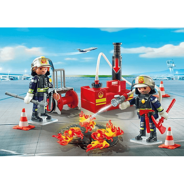 Equipa de Bombeiros com Bomba 3