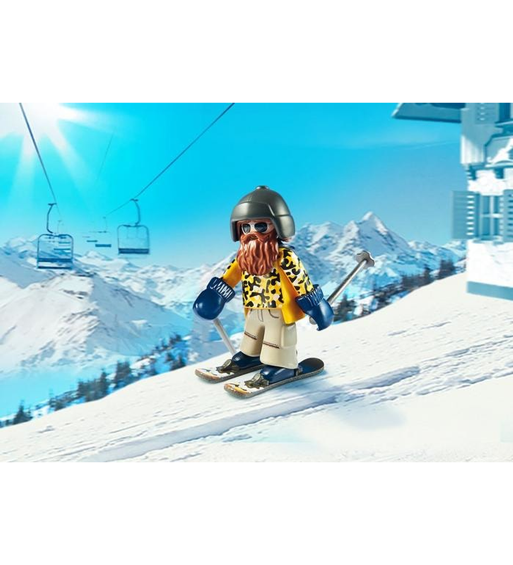 Esquiador com Snowblades