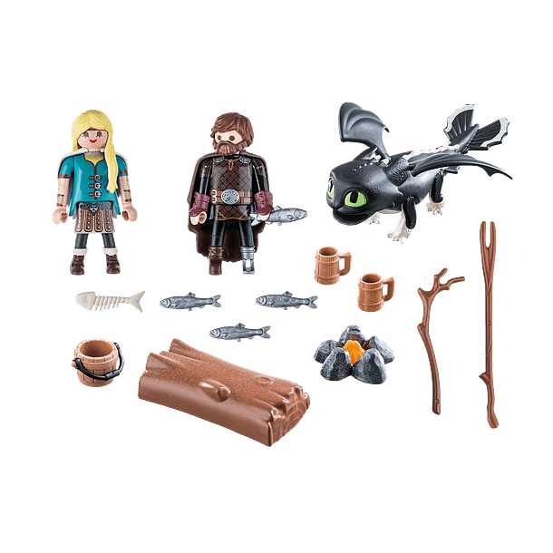 Hiccup e Astrid com Dragão Bebê 2