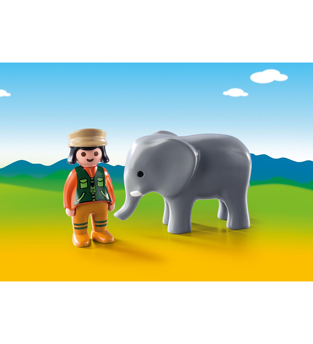 Tratadora com Elefante