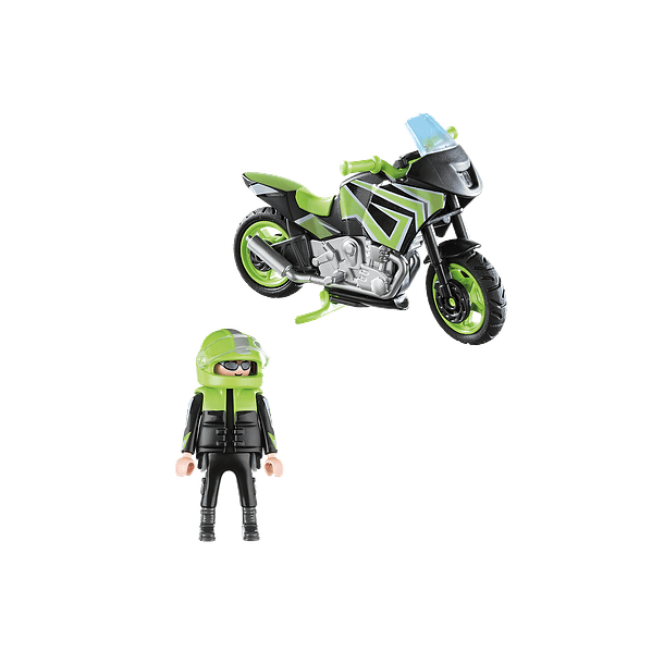 Moto com Motociclista 2