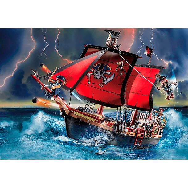 Barco Pirata Caveira 3