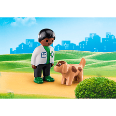 Veterinário com Cão 1.2.3