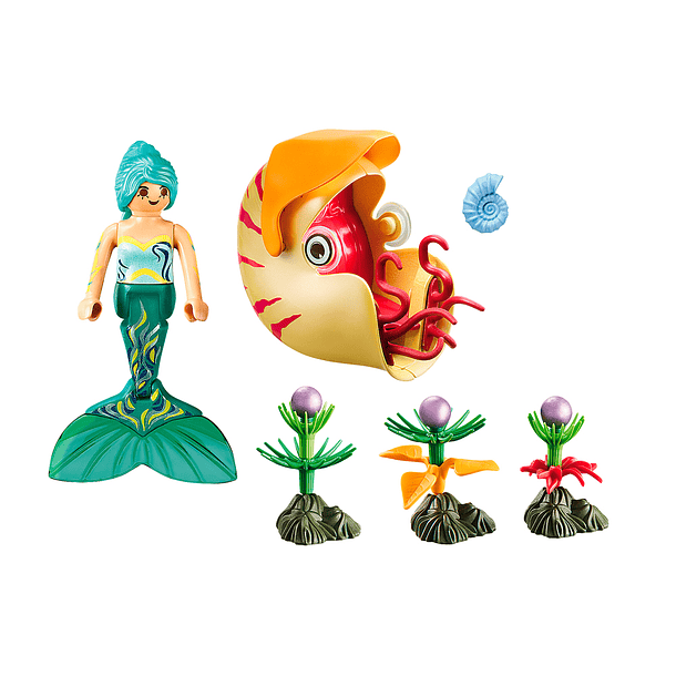 Sereia com Gôndola de Caracol 2