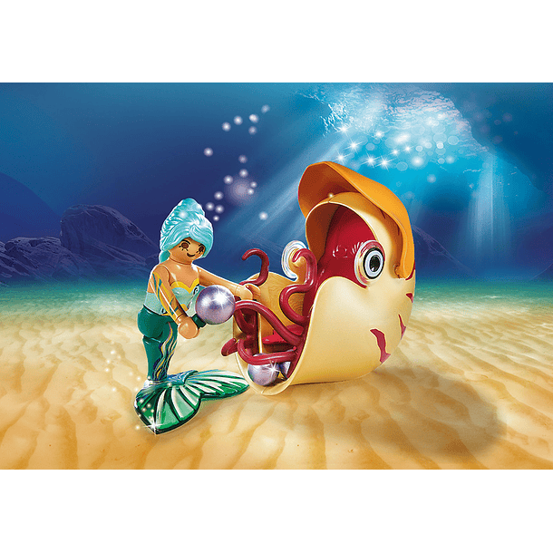 Sereia com Gôndola de Caracol 3