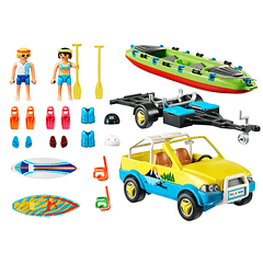 Carro de Praia com Canoa