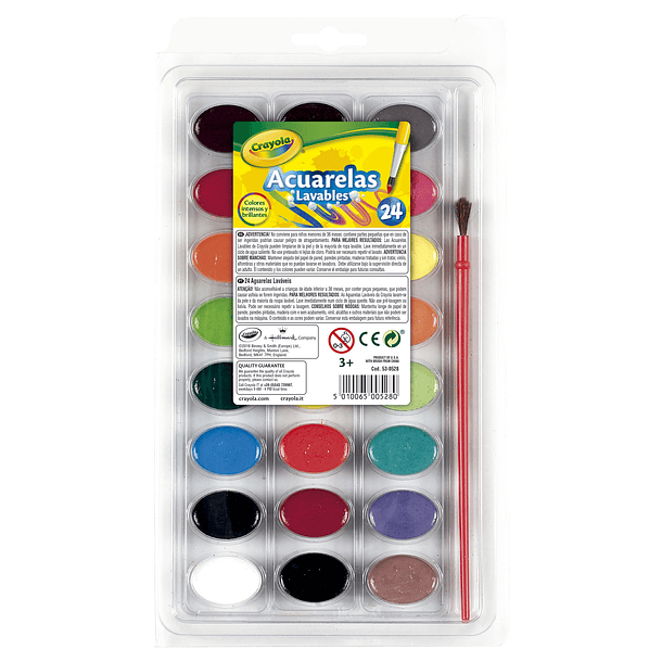 24 Aquarelas Laváveis 