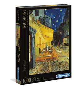 Puzzle 1000 pçs - Van Gogh - Esterno di Caffè di notte