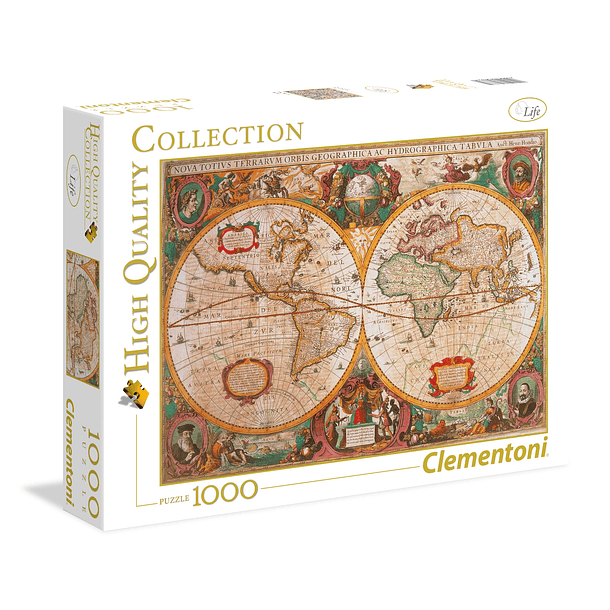 Puzzle 1000 pçs - Mapa Antigo 1