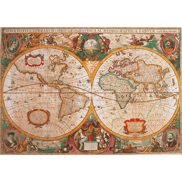 Puzzle 1000 pçs - Mapa Antigo 2