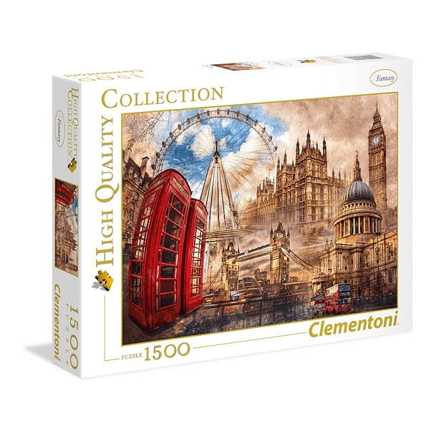 Puzzle 1500 pçs - Vintage Londres 1