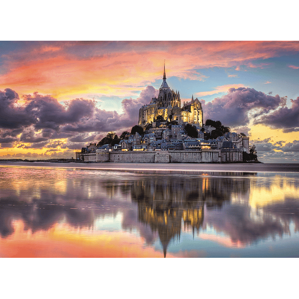 Puzzle 1000 pçs - Le magnifique Mont Saint-Michel 2