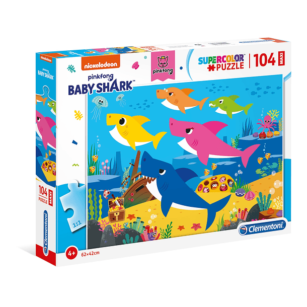 Puzzle Maxi 104 pçs - Baby Shark 1