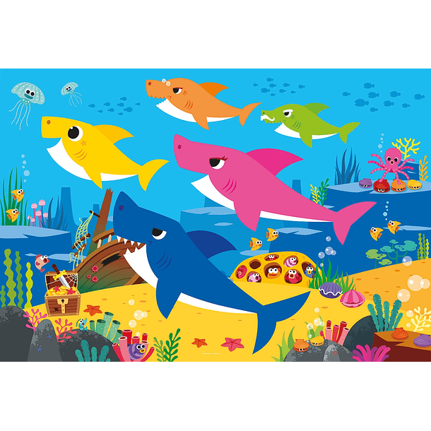 Puzzle Maxi 104 pçs - Baby Shark 2