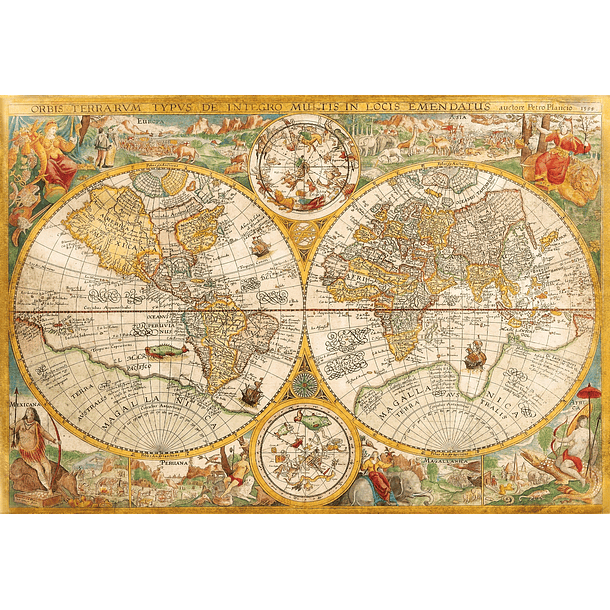 Puzzle 2000 pçs - Mapa Antigo 2
