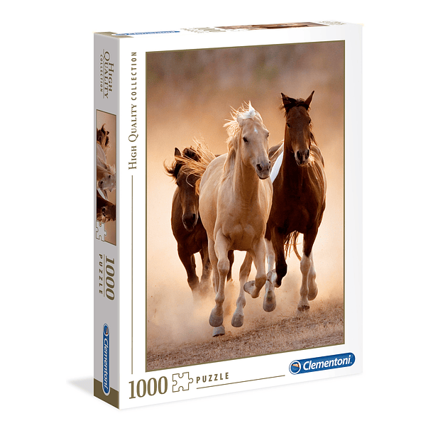 Puzzle 1000 pçs - Running Horses 1