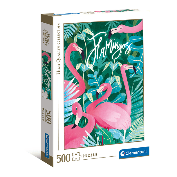 Puzzle 500 pçs - Flamingos 1