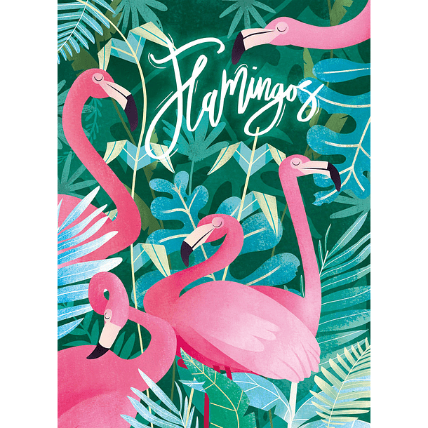 Puzzle 500 pçs - Flamingos 2